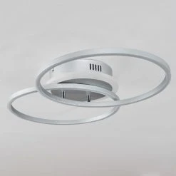 Hofstein Lithgow Deckenleuchte LED Silber, 2-flammig, Fernbedienung, Farbwechsler -LED Leuchten Verkäufe 2022 lithgow deckenleuchte h3439456 7