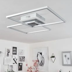 Hofstein Lithgow Deckenleuchte LED Silber, 2-flammig, Fernbedienung, Farbwechsler -LED Leuchten Verkäufe 2022 lithgow deckenleuchte h3439470 11