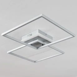 Hofstein Lithgow Deckenleuchte LED Silber, 2-flammig, Fernbedienung, Farbwechsler -LED Leuchten Verkäufe 2022 lithgow deckenleuchte h3439470 7
