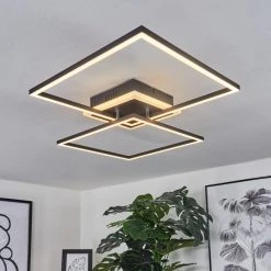 Hofstein Lithgow Deckenleuchte LED Schwarz, 2-flammig, Fernbedienung, Farbwechsler -LED Leuchten Verkäufe 2022 lithgow deckenleuchte h3439487 6