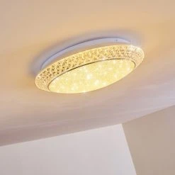 Hofstein Litto Deckenleuchte LED Wei&szlig;, 1-flammig, Fernbedienung -LED Leuchten Verkäufe 2022 litto deckenleuchte h3098127 do1 11