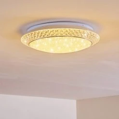 Hofstein Litto Deckenleuchte LED Wei&szlig;, 1-flammig, Fernbedienung -LED Leuchten Verkäufe 2022 litto deckenleuchte h3098127 do1 13