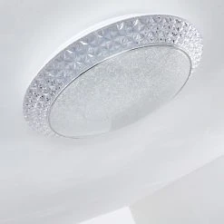 Hofstein Litto Deckenleuchte LED Wei&szlig;, 1-flammig, Fernbedienung -LED Leuchten Verkäufe 2022 litto deckenleuchte h3098127 do1 18