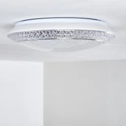 Hofstein Litto Deckenleuchte LED Wei&szlig;, 1-flammig, Fernbedienung -LED Leuchten Verkäufe 2022 litto deckenleuchte h3098127 do1 19