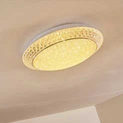 Hofstein Litto Deckenleuchte LED Wei&szlig;, 1-flammig, Fernbedienung -LED Leuchten Verkäufe 2022 litto deckenleuchte h3098127 do1 2