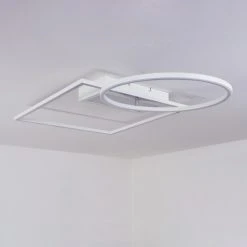 Hofstein Loftheim Deckenleuchte LED Chrom, Wei&szlig;, 1-flammig -LED Leuchten Verkäufe 2022 loftheim deckenleuchte h3436738 7