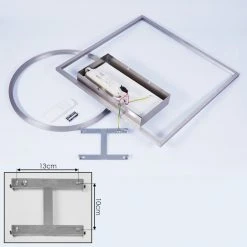 Hofstein Loftheim Deckenleuchte LED Nickel-Matt, Chrom, 1-flammig -LED Leuchten Verkäufe 2022 loftheim deckenleuchte h3436752 4