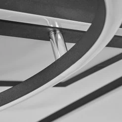 Hofstein Loftheim Deckenleuchte LED Chrom, Schwarz, Wei&szlig;, 1-flammig, Fernbedienung -LED Leuchten Verkäufe 2022 loftheim deckenleuchte h3438176 5