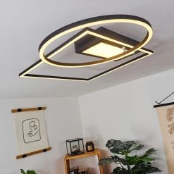 Hofstein Loftheim Deckenleuchte LED Chrom, Schwarz, Wei&szlig;, 1-flammig, Fernbedienung -LED Leuchten Verkäufe 2022 loftheim deckenleuchte h3438176 6