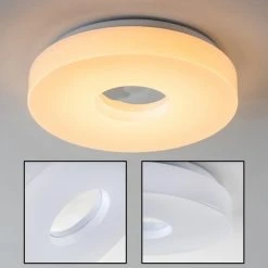 Hofstein Loris Deckenleuchte LED Wei&szlig;, 1-flammig