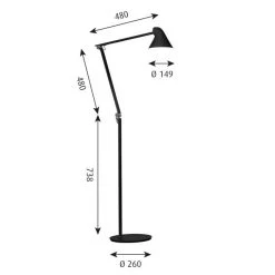 Louis Poulsen NJP Stehleuchte LED Schwarz, 1-flammig 7 Louis Poulsen NJP Stehleuchte LED Schwarz, 1-flammig -LED Leuchten Verkäufe 2022 louis poulsen njp stehleuchte 5744165154 3