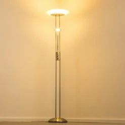 Hofstein Lucca Deckenfluter LED Edelstahl, 2-flammig -LED Leuchten Verkäufe 2022 lucca deckenfluter 5804bs 10