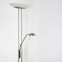 Hofstein Lucca Deckenfluter LED Edelstahl, 2-flammig -LED Leuchten Verkäufe 2022 lucca deckenfluter 5804bs 2