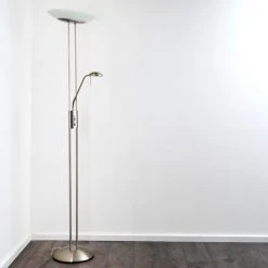 Hofstein Lucca Deckenfluter LED Edelstahl, 2-flammig -LED Leuchten Verkäufe 2022 lucca deckenfluter 5804bs 3