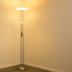 Hofstein Lucca Deckenfluter LED Edelstahl, 2-flammig -LED Leuchten Verkäufe 2022 lucca deckenfluter 5804bs 4