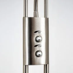 Hofstein Lucca Deckenfluter LED Edelstahl, 2-flammig -LED Leuchten Verkäufe 2022 lucca deckenfluter 5804bs 5