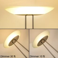 Hofstein Lucca Deckenfluter LED Edelstahl, 2-flammig -LED Leuchten Verkäufe 2022 lucca deckenfluter 5804bs 7