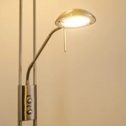 Hofstein Lucca Deckenfluter LED Edelstahl, 2-flammig -LED Leuchten Verkäufe 2022 lucca deckenfluter 5804bs 8