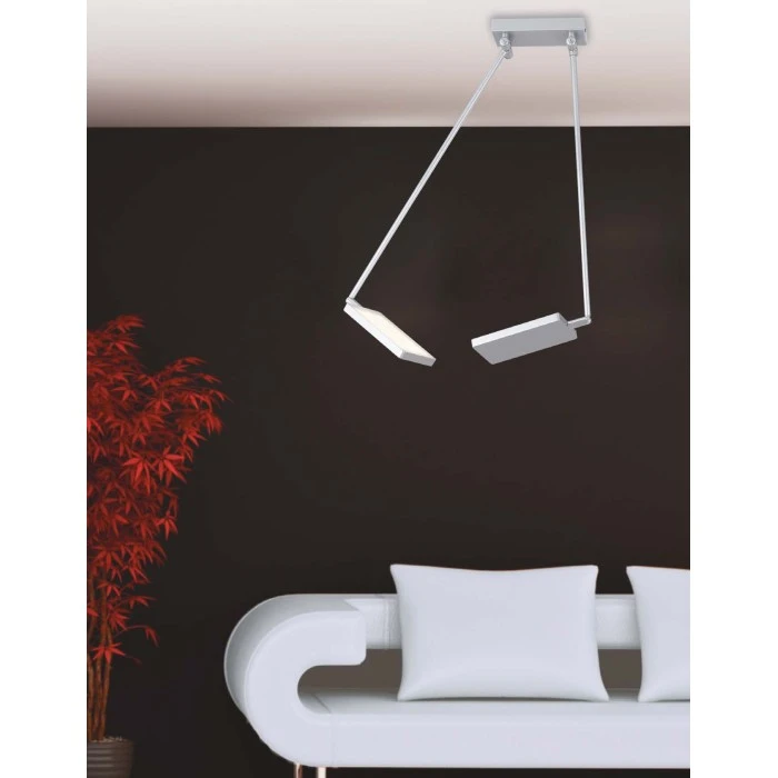 Luce Design Book Deckenleuchte LED Silber, 2-flammig 1 Luce Design Book Deckenleuchte LED Silber, 2-flammig