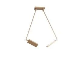 Luce Design Book Deckenleuchte LED Gold, 2-flammig