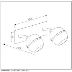 Lucide BINARI Spot LED Schwarz, 2-flammig -LED Leuchten Verkäufe 2022 lucide binari spot 77975 10 30 2