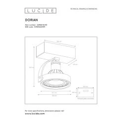 Lucide DORIAN Deckenspot LED Schwarz, 1-flammig 11 Lucide DORIAN Deckenspot LED Schwarz, 1-flammig -LED Leuchten Verkäufe 2022 lucide dorian deckenspot 22968 12 30 5