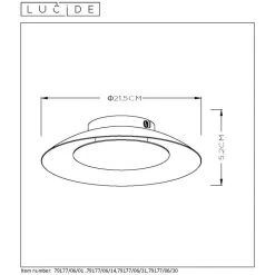Lucide FOSKAL Deckenleuchte LED Schwarz -LED Leuchten Verkäufe 2022 lucide foskal deckenleuchte 79177 06 30 5
