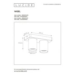 Lucide LENNERT Deckenspot LED Schwarz, 2-flammig 13 Lucide LENNERT Deckenspot LED Schwarz, 2-flammig -LED Leuchten Verkäufe 2022 lucide lennert deckenspot 26958 10 30 6