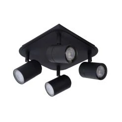 Lucide LENNERT Deckenspot LED Schwarz, 4-flammig -LED Leuchten Verkäufe 2022 lucide lennert deckenspot 26958 20 30 2