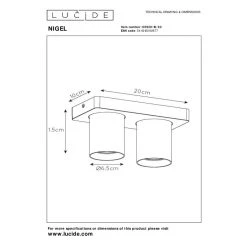 Lucide NIGEL Deckenleuchte LED Messing, Gold, 2-flammig 13 Lucide NIGEL Deckenleuchte LED Messing, Gold, 2-flammig -LED Leuchten Verkäufe 2022 lucide nigel deckenleuchte 09929 10 02 6