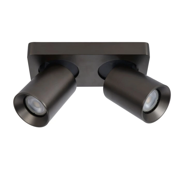 Lucide NIGEL Deckenleuchte LED Schwarz, Edelstahl, 2-flammig 2 Lucide NIGEL Deckenleuchte LED Schwarz, Edelstahl, 2-flammig – Bild 2