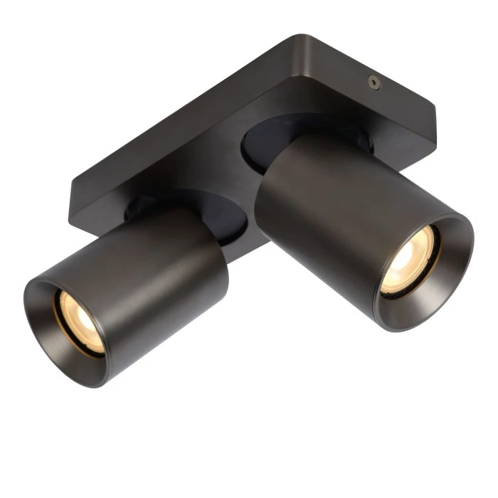 Lucide NIGEL Deckenleuchte LED Schwarz, Edelstahl, 2-flammig 4 Lucide NIGEL Deckenleuchte LED Schwarz, Edelstahl, 2-flammig – Bild 4