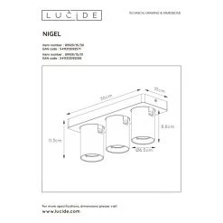 Lucide NIGEL Deckenstrahler LED Weiß, 3-flammig 17 Lucide NIGEL Deckenstrahler LED Weiß, 3-flammig -LED Leuchten Verkäufe 2022 lucide nigel deckenstrahler 09929 15 31 8