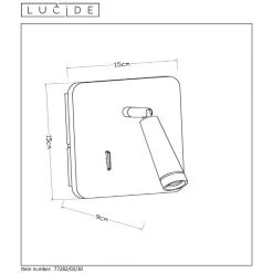 Lucide OREGON Wandspot LED Schwarz, 1-flammig 13 Lucide OREGON Wandspot LED Schwarz, 1-flammig -LED Leuchten Verkäufe 2022 lucide oregon wandspot 77282 03 30 6