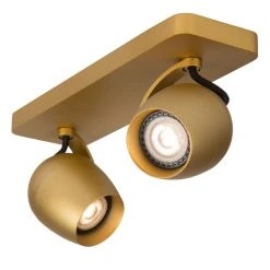 Lucide PRESTON Deckenstrahler LED Messing, Gold, 2-flammig