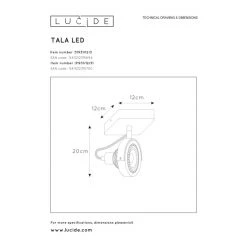 Lucide TALA Deckenstrahler LED Schwarz, 1-flammig -LED Leuchten Verkäufe 2022 lucide tala deckenstrahler 31931 12 30 4