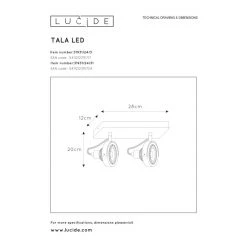 Lucide TALA Deckenstrahler LED Schwarz, 2-flammig 13 Lucide TALA Deckenstrahler LED Schwarz, 2-flammig -LED Leuchten Verkäufe 2022 lucide tala deckenstrahler 31931 24 30 6