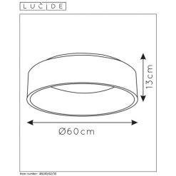 Lucide TALOWE Deckenleuchte LED Schwarz, 1-flammig -LED Leuchten Verkäufe 2022 lucide talowe deckenleuchte 46100 42 30 3