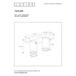 Lucide TAYLOR Deckenstrahler LED Schwarz, 2-flammig 15 Lucide TAYLOR Deckenstrahler LED Schwarz, 2-flammig -LED Leuchten Verkäufe 2022 lucide taylor deckenstrahler 09930 10 30 7