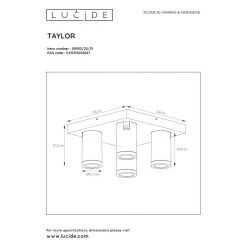 Lucide TAYLOR Deckenstrahler LED Weiß, 4-flammig 11 Lucide TAYLOR Deckenstrahler LED Weiß, 4-flammig -LED Leuchten Verkäufe 2022 lucide taylor deckenstrahler 09930 20 31 5