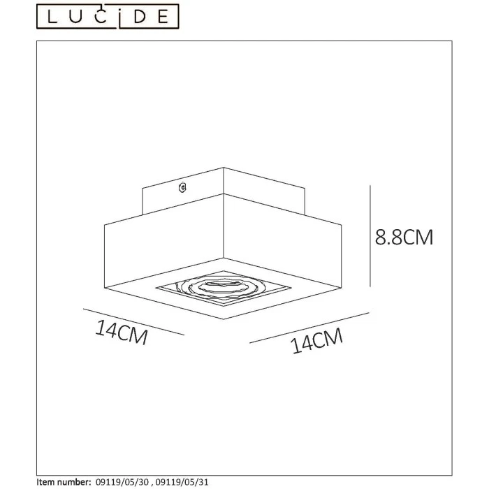 Lucide XIRAX Deckenspot LED Weiß, 1-flammig 7 Lucide XIRAX Deckenspot LED Weiß, 1-flammig – Bild 7