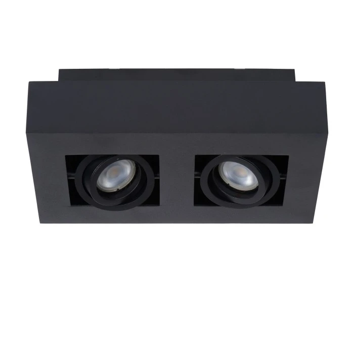 Lucide XIRAX Deckenspot LED Schwarz, 2-flammig 3 Lucide XIRAX Deckenspot LED Schwarz, 2-flammig – Bild 3