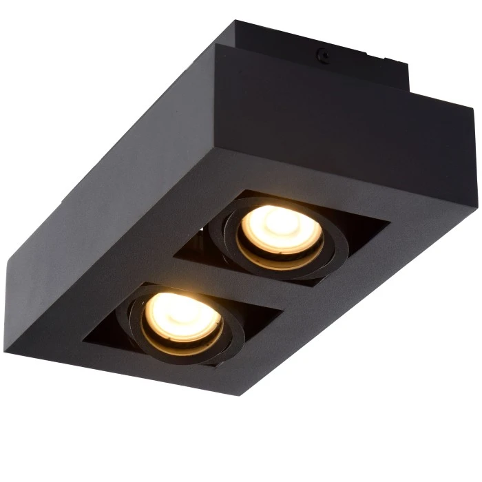 Lucide XIRAX Deckenspot LED Schwarz, 2-flammig 5 Lucide XIRAX Deckenspot LED Schwarz, 2-flammig – Bild 5
