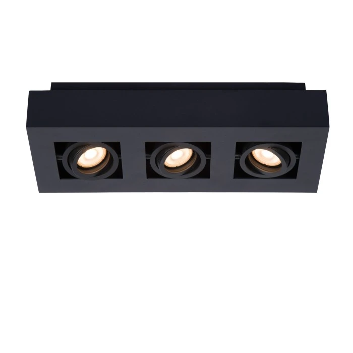 Lucide XIRAX Deckenspot LED Schwarz, 3-flammig 2 Lucide XIRAX Deckenspot LED Schwarz, 3-flammig – Bild 2