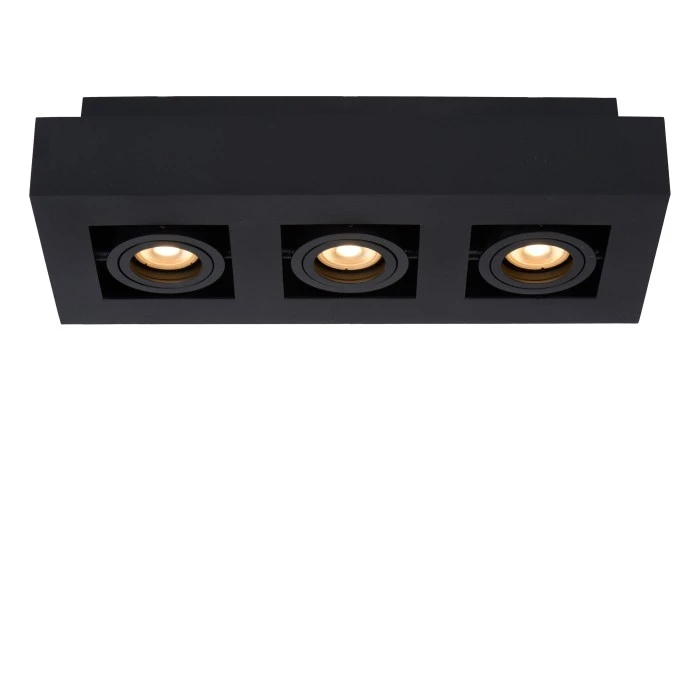 Lucide XIRAX Deckenspot LED Schwarz, 3-flammig 4 Lucide XIRAX Deckenspot LED Schwarz, 3-flammig – Bild 4