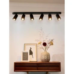 Lucide XYRUS Deckenspot LED Schwarz, 6-flammig