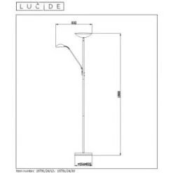 Lucide ZENITH Deckenfluter LED Schwarz, 1-flammig -LED Leuchten Verkäufe 2022 lucide zenith deckenfluter 19791 24 30 7