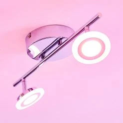 Hofstein Lucy Deckenspot LED Chrom, 2-flammig, Fernbedienung, Farbwechsler -LED Leuchten Verkäufe 2022 lucy deckenspot h3268353 11