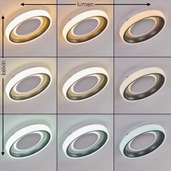 Hofstein Mackay Deckenleuchte LED Anthrazit, Wei&szlig;, 1-flammig -LED Leuchten Verkäufe 2022 mackay deckenleuchte h3325773 8