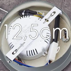 Hofstein Mackay Deckenleuchte LED Anthrazit, Wei&szlig;, 1-flammig, Fernbedienung -LED Leuchten Verkäufe 2022 mackay deckenleuchte h3326251 17